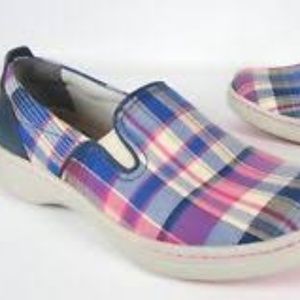 NEW DANSKO 42  BELLE MADRAS CANVAS SNEAKERS W BOX